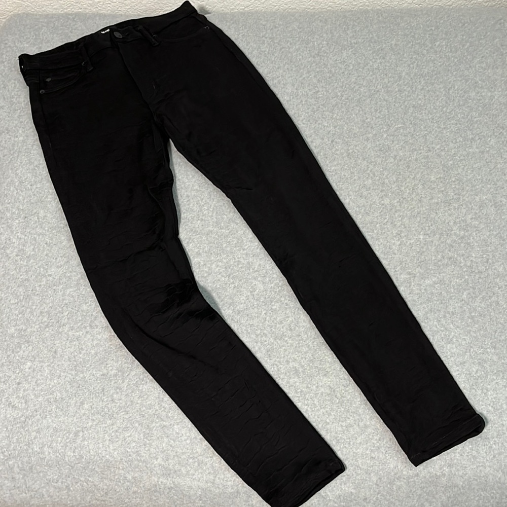 Hudson Barbara High Waist Skinny Pants Womens Size 29 Black Stretch